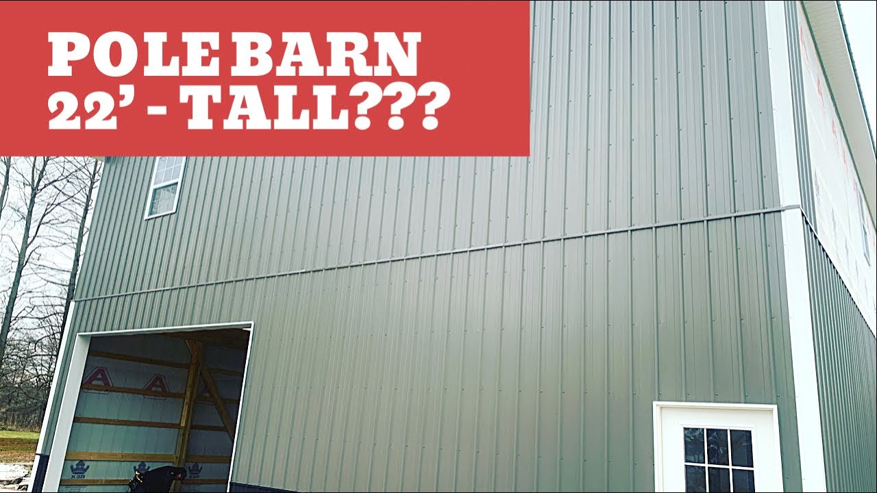 22&rsquo; Tall Pole Barn (Apartment) - 40x50