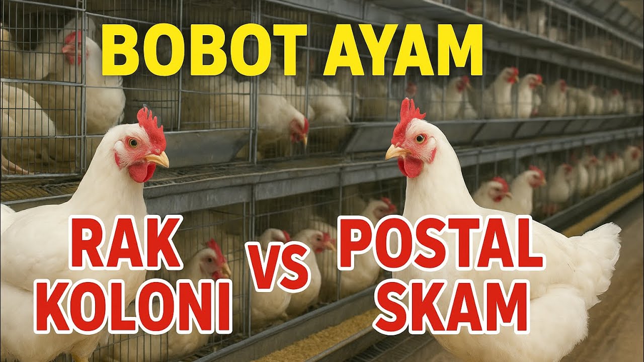 Kandang ayam broiler rak koloni memang top⁉️