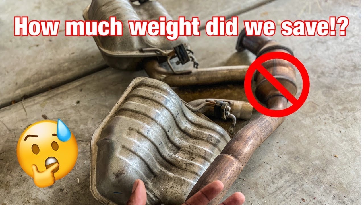 Dodge Challenger Weight Reduction: How much weight did my exhaust setup save me?