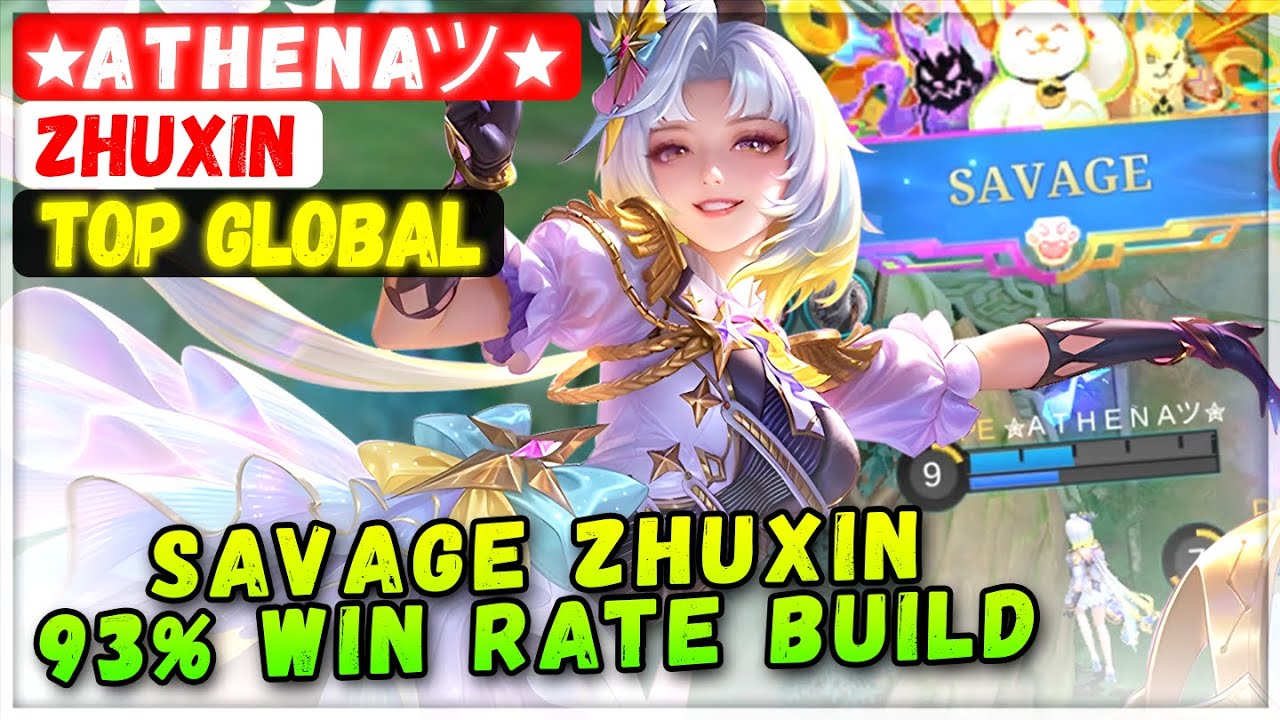 SAVAGE ZHUXIN 93% WIN RATE BUILD [ Top Global Zhuxin ] ✮A T H E N Aツ✮ - Mobile Legends Emblem Build
