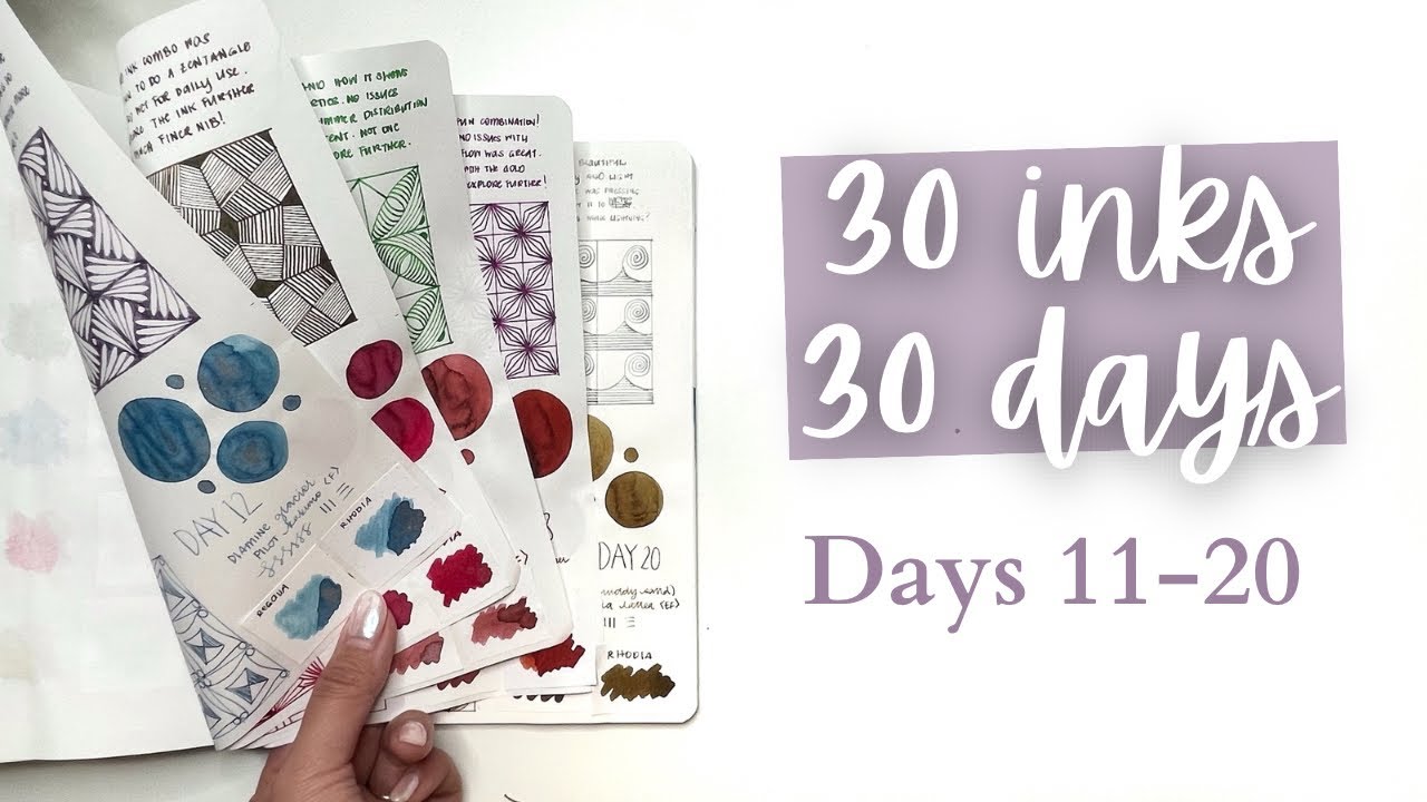 #30inks30days // Days 11-20 // Wearingeul, Diamine, Ferris Wheel Press, Laban, Birmingham Pen Co