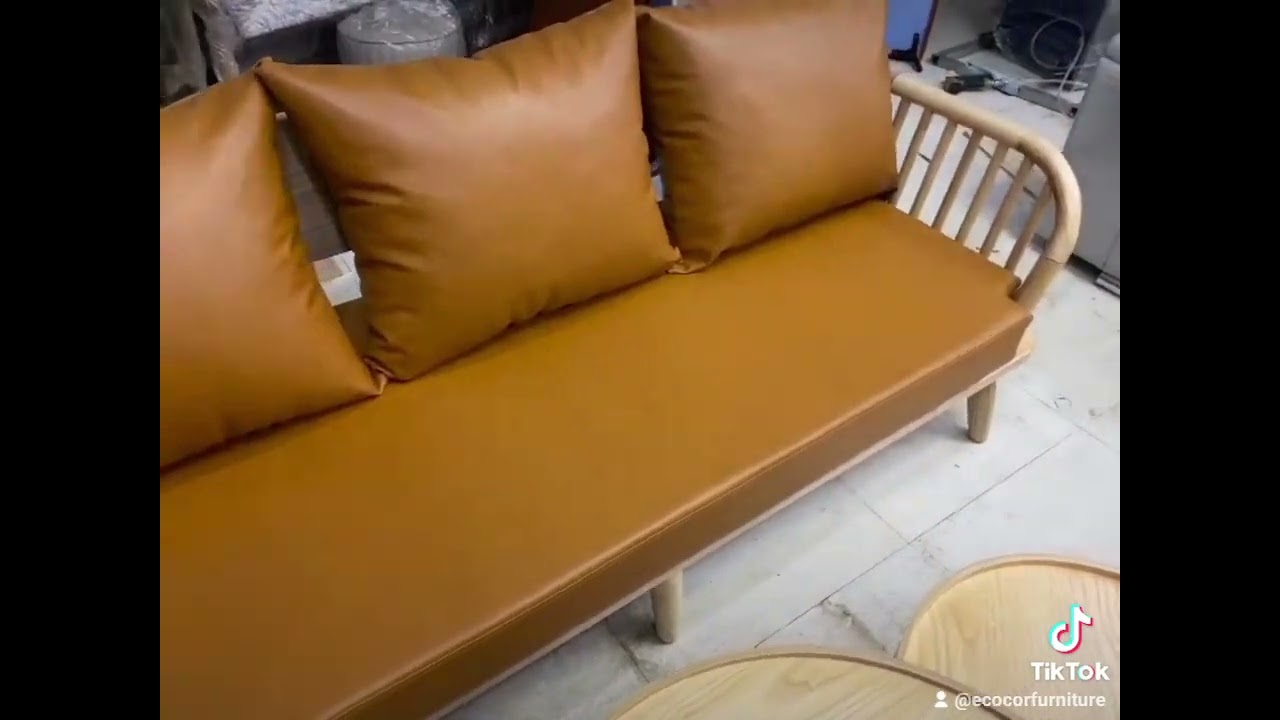 Sofa Ecrol 2m cặp với chị em nh&agrave; b&agrave;n tr&agrave; D50*70cm