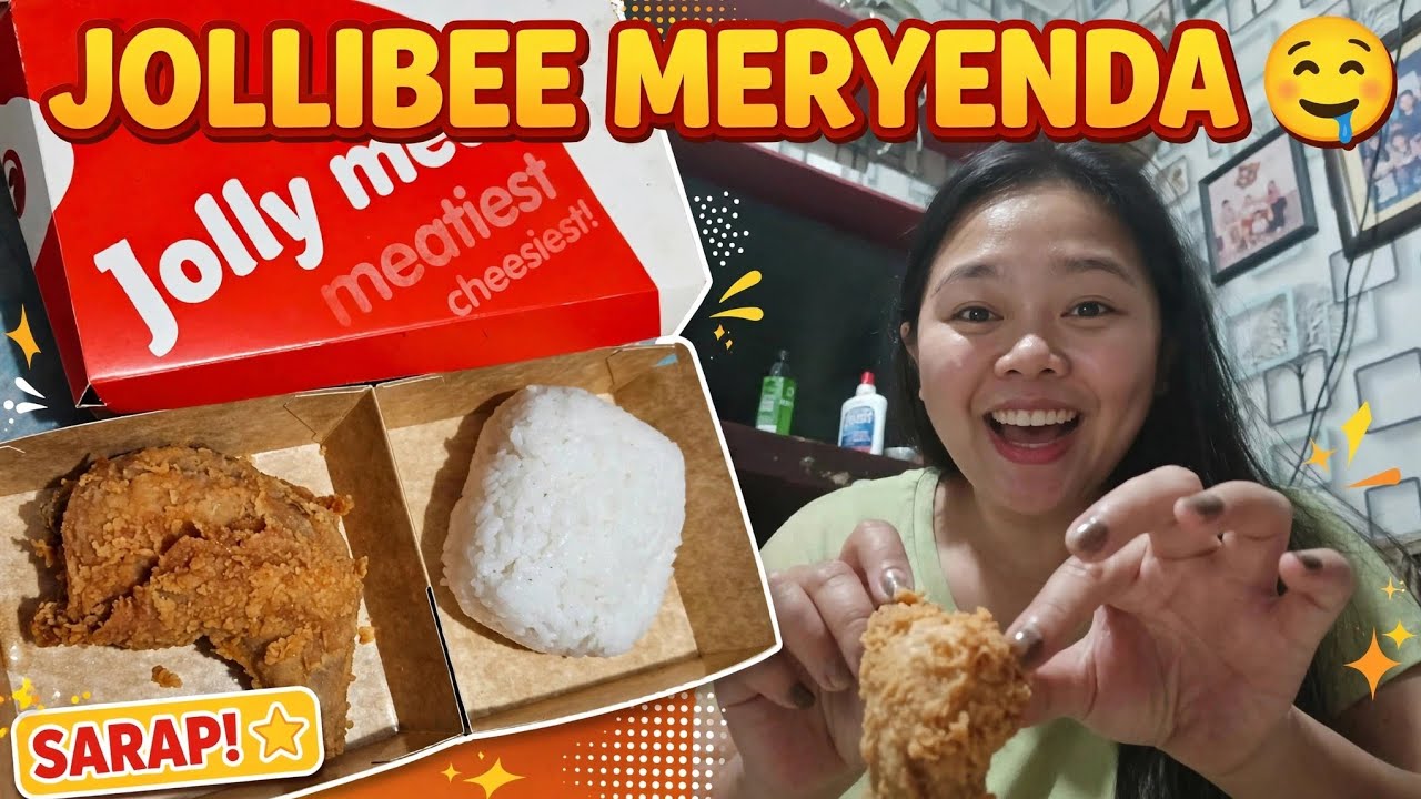 JOLLIBEE MERYENDA😋  #jollibee #yummy #fypシ #fyp #eating 