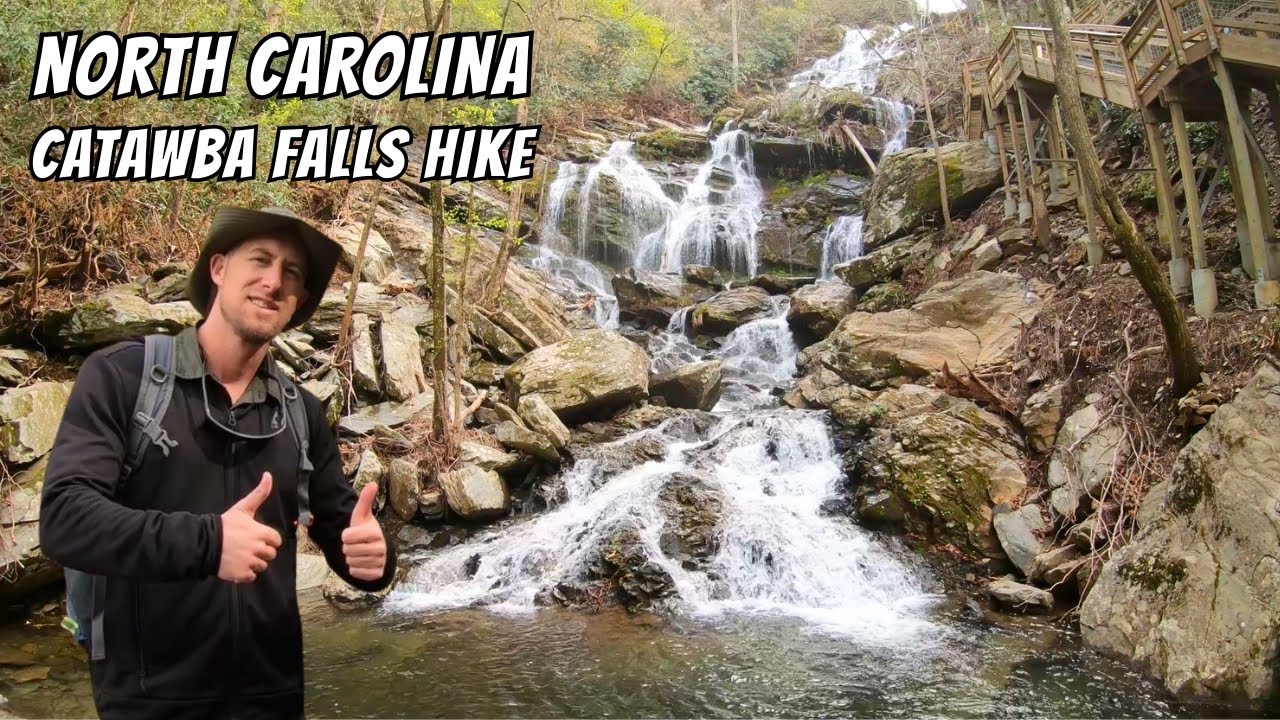 Эпическое пешее путешествие через водопады Катоба, Северная Каролина! 🇺🇸