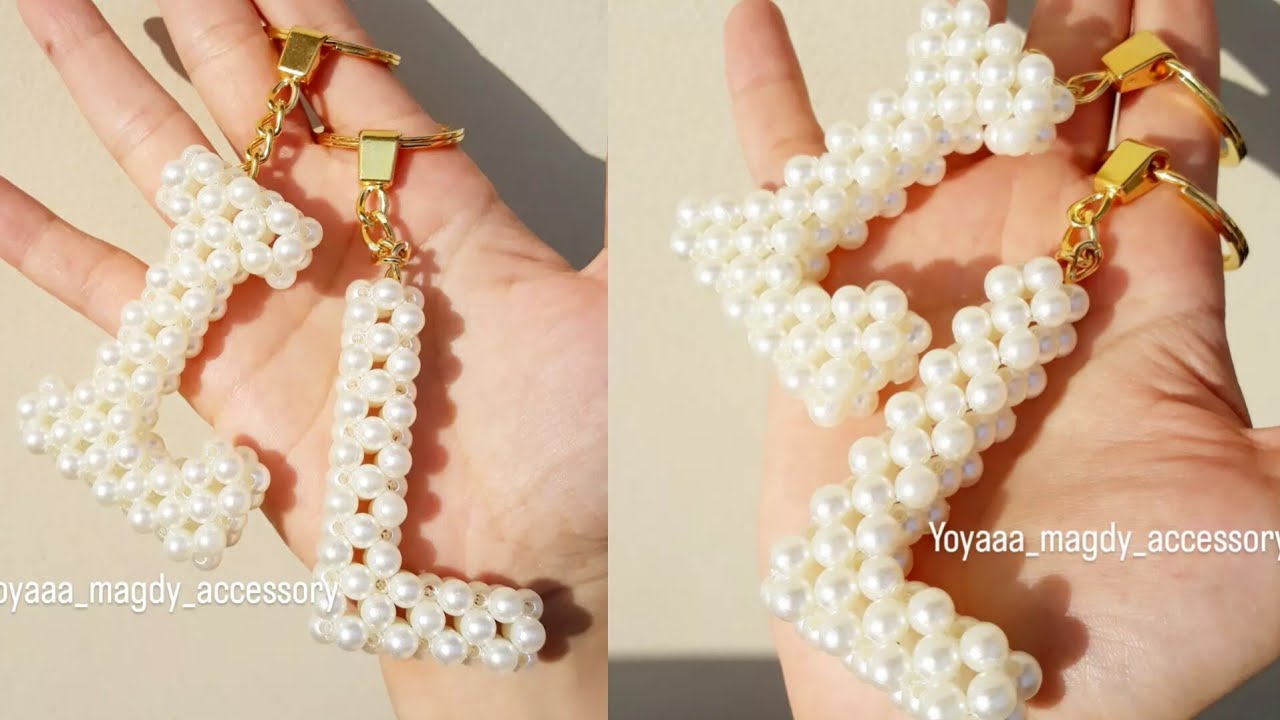 Английские буквы из бисера 💎 буква L Как сделать букву L из бисера простым способом