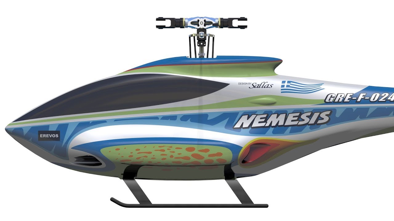 F3c helicopter. From screen to flight