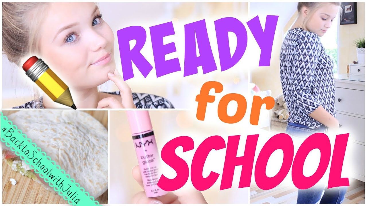 READY FOR SCHOOL ~ Frühstücksidee, Outfitinspiration & Makeup | Julia Beautx