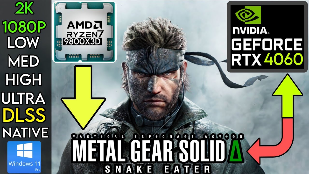 RTX 4060 | METAL GEAR SOLID Δ: SNAKE EATER | 2K & 1080P (ALL SETTINGS) | DLSS