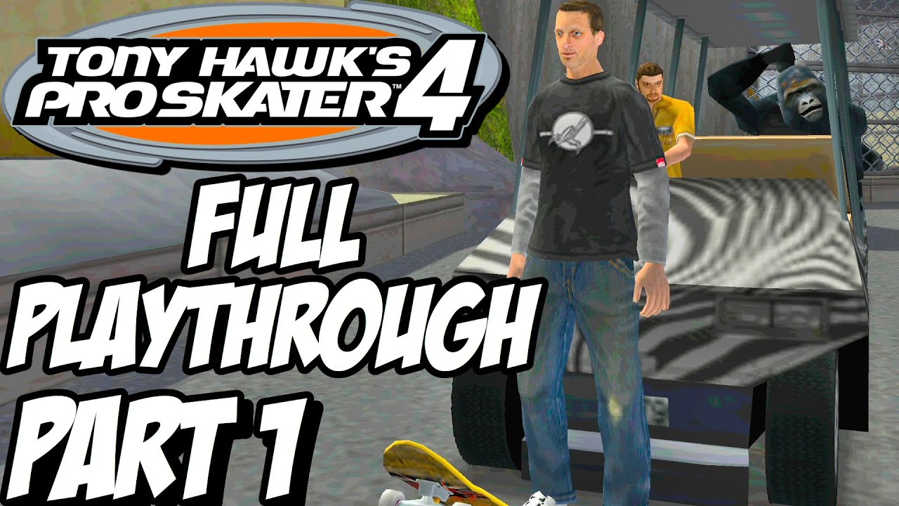 TONY HAWK'S PRO SKATER 4 Full Game Walkthrough Gameplay Part 1 - Career Mode Playstation 2