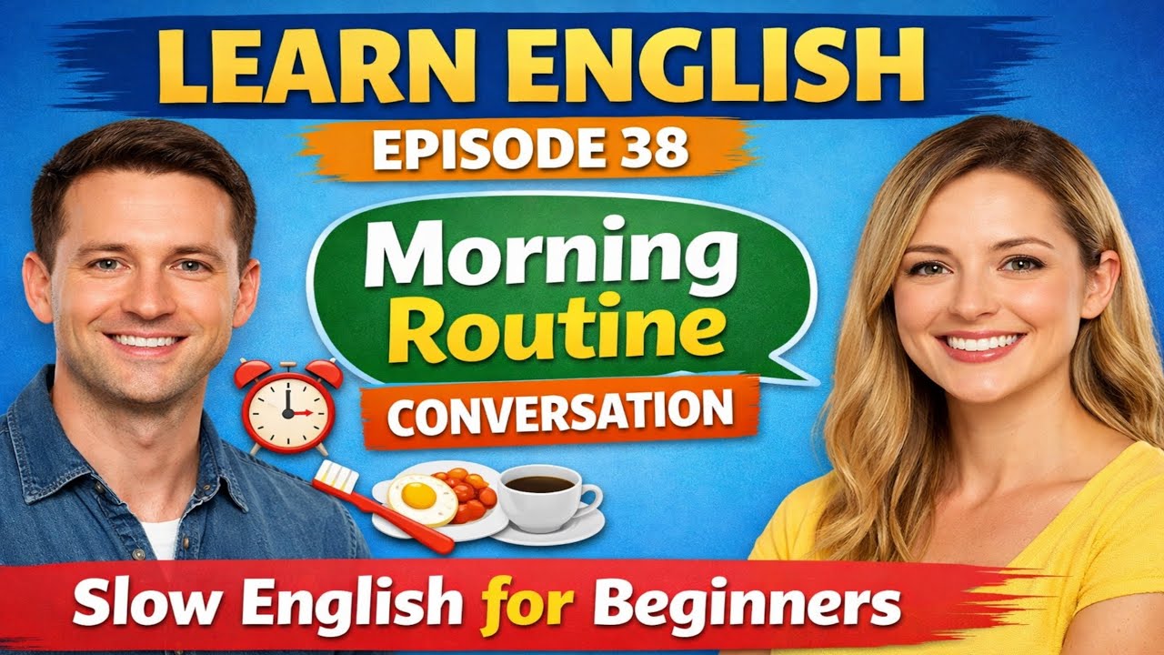 Learn English – Episode 38 | Morning Routine Conversation | Slow English for Beginners