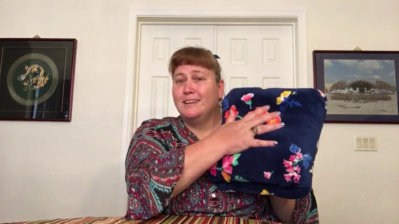 Vera Bradley Fleece Travel Blanket Collection & Folding