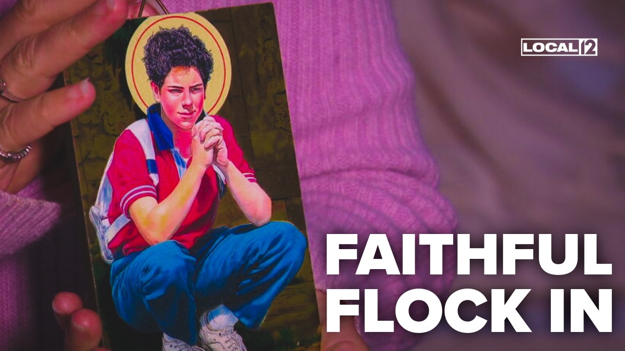'Remarkable young man': Rare relic of Saint Carlo Acutis draws pilgrims to Cincinnati