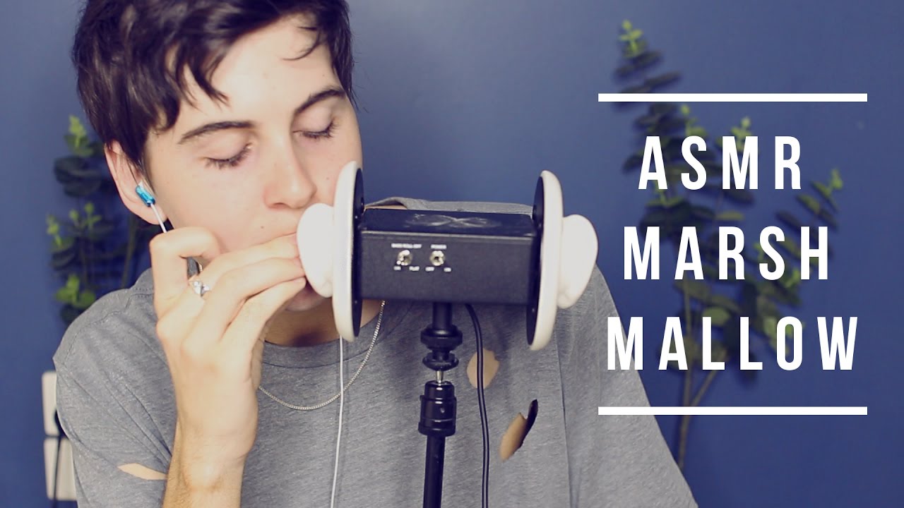 ASMR MARSHMALLOW EATING (3D Binaural) Ear Mouth Sounds