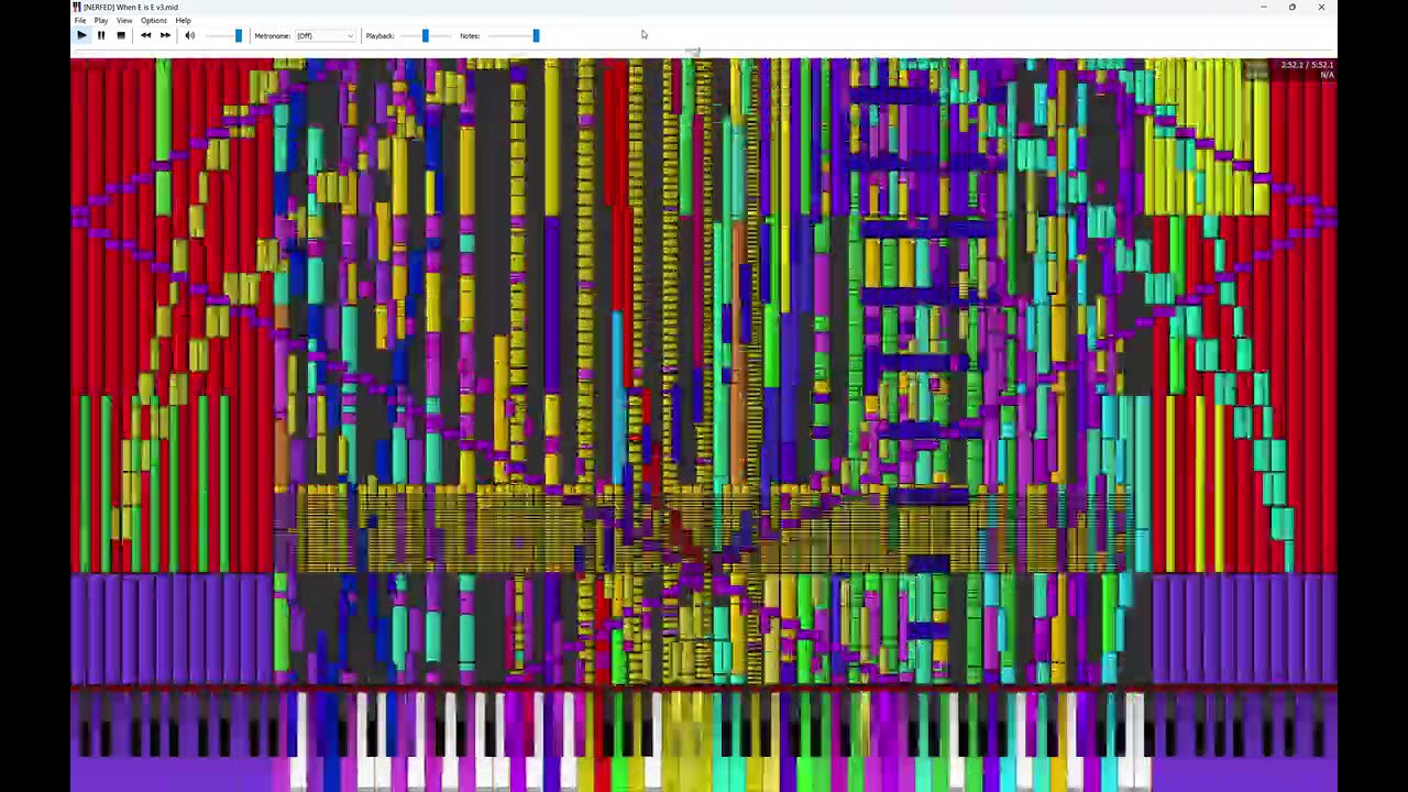 [Black MIDI] When E is E v3 [NERFED] 100 Million - Legit Run