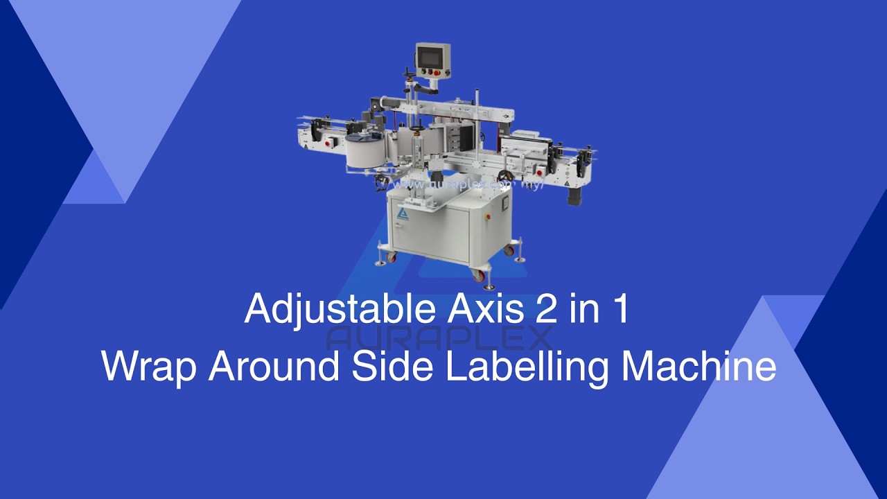 Adjustable Axis 2 in 1 Wrap Around Side Labelling Machine