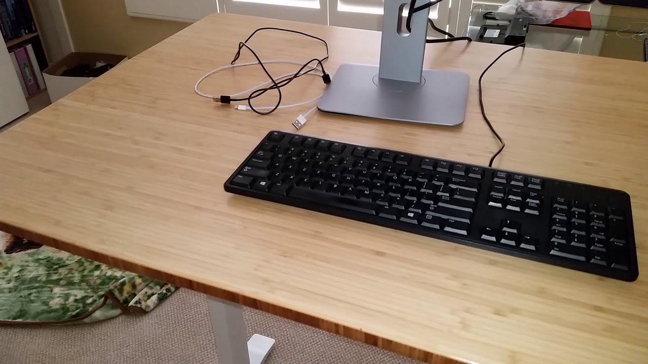 Noise / Sound Test - Fully Jarvis Adjustable Height Bamboo Desk For Standing or Sitting