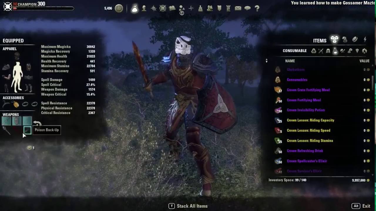 Magicka Nightblade Tank Build - Elder Scrolls Online