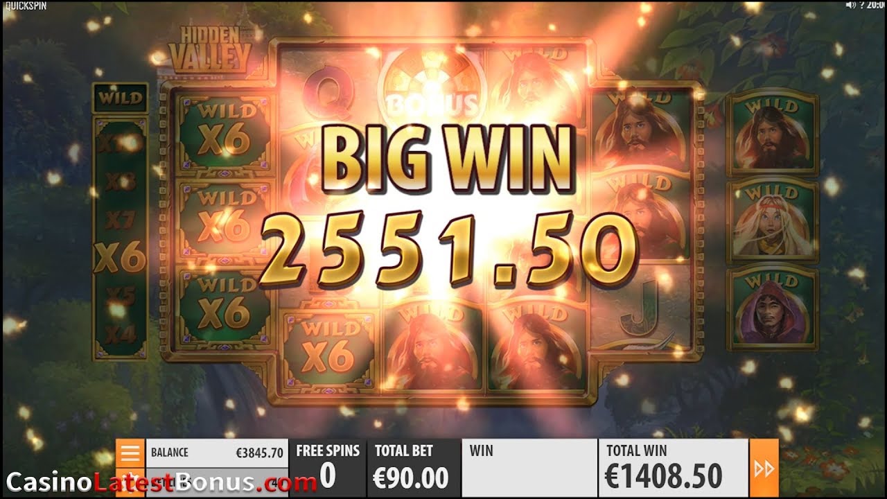 HIDDEN VALLEY Slot From QuickSpin (RESPINS, BONUSES, BIGWIN, MEGAWIN, SUPERBIGWIN)
