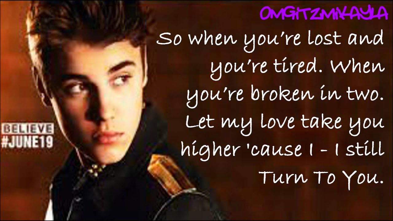 Justin Bieber - Turn To You (Full Studio Version) - Lyrics On Screen + Download Link