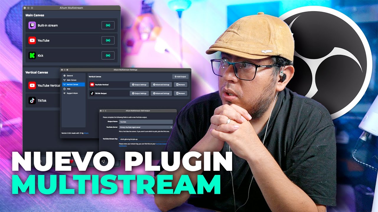 ✅NUEVO✅ PLUGIN Multistream con OBS | Como hacer multistream con OBS - Angel Mendez