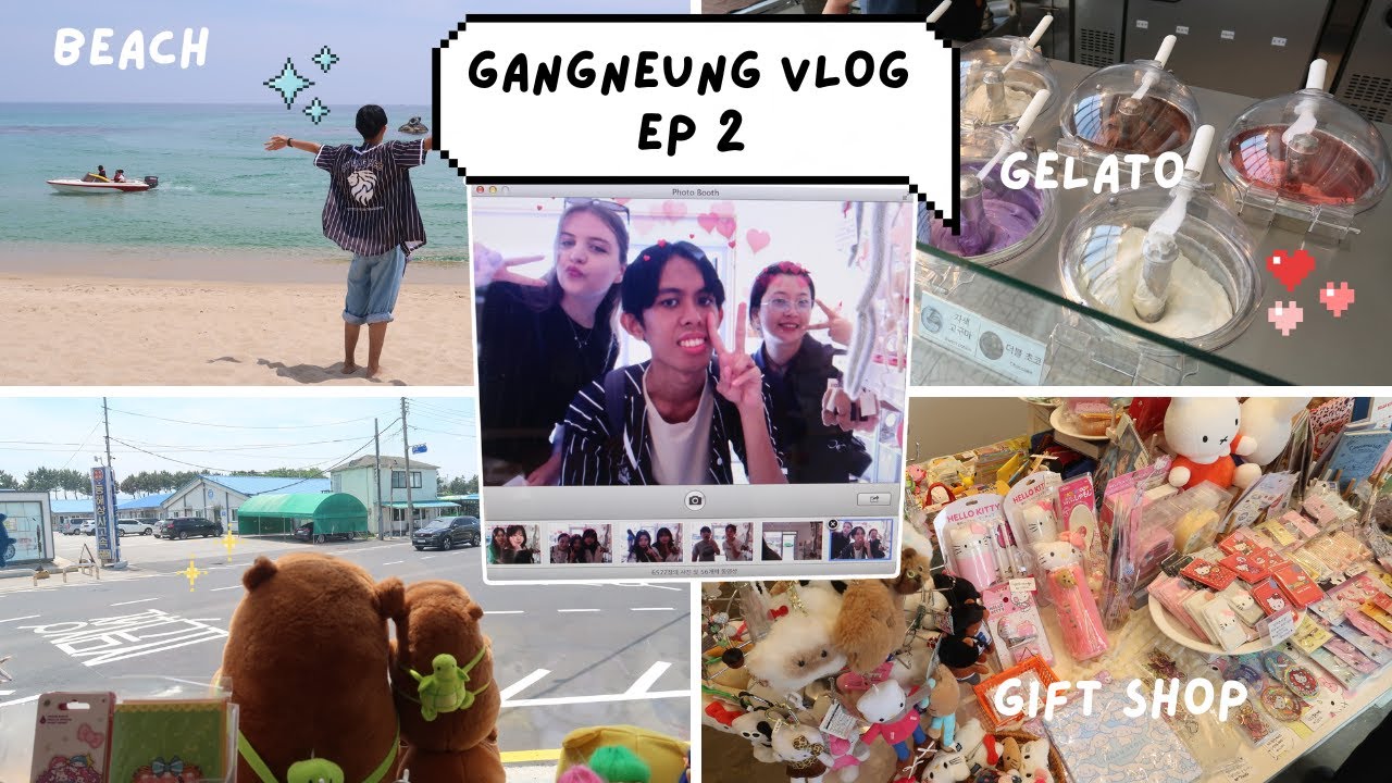 Gangneung 강릉 Vlog 2 - Beach & Cute cafes ☕️