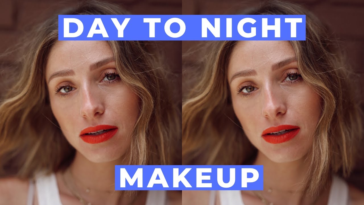 EASY DAY TO NIGHT MAKEUP | MAC RUBY WOO RED LIPSTICK