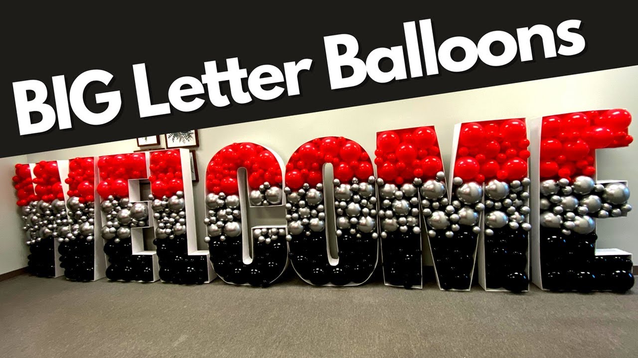 Giant Balloon Letters DIY - Balloon Decoration Ideas - How To 2023