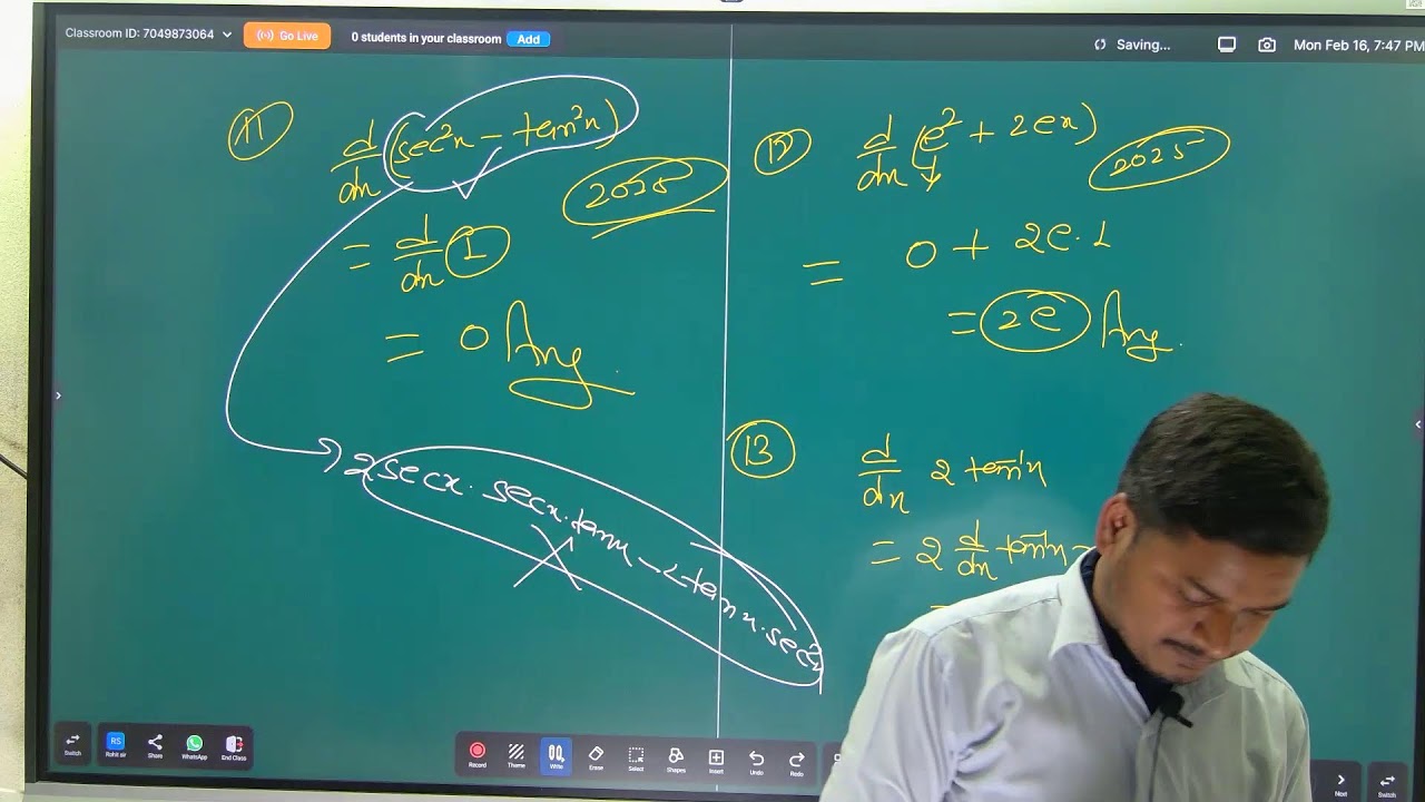 class 12th differentiation  basic (lec 4) By Rohit sir math