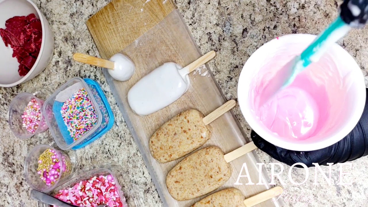 Cómo hacer paletas de pastel o cakesicles | How to make cakesicles | Valentine cakesicles| cakepops