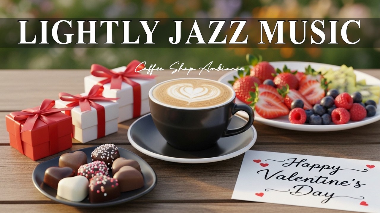 Lightly Jazz Music Bossa Nova Jazz & Coffee Shop Vibes ~ Warm Piano for Relaxing Ambiance