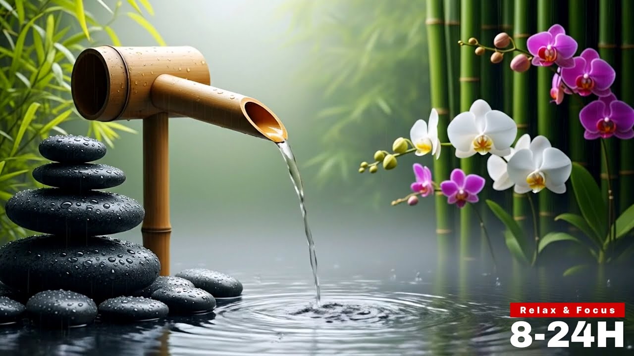 LIVE 🔴 8H Zen Waterfall Sounds for Sleep, Relax & Focus  InnerPeace Sounds