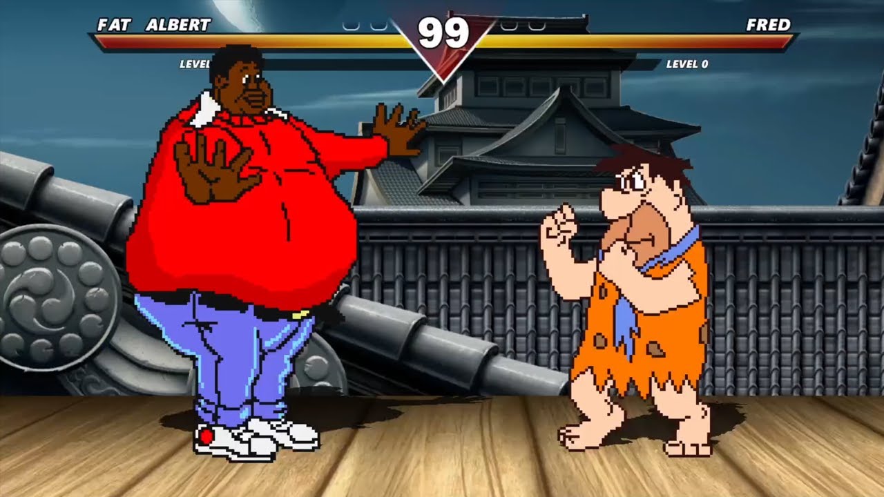 FAT ALBERT VS FRED FLINTSTONE - HIGH LEVEL INSANE FIGHT!