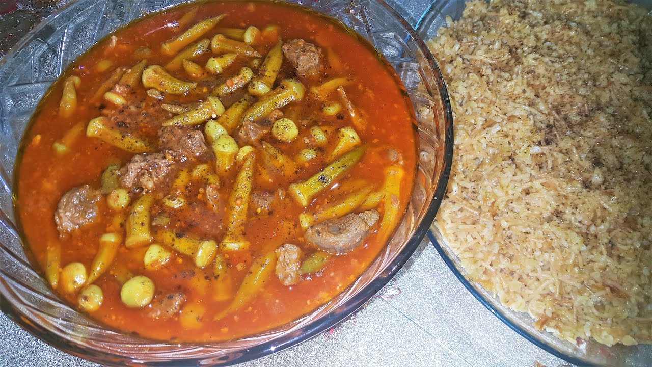 البامية الخضراء بالطريقة الحلبية الأصلية ( تقديم ابو علي )