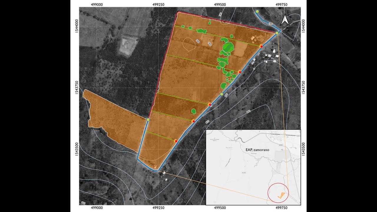 Qgis  Instalación de Líneas de riego