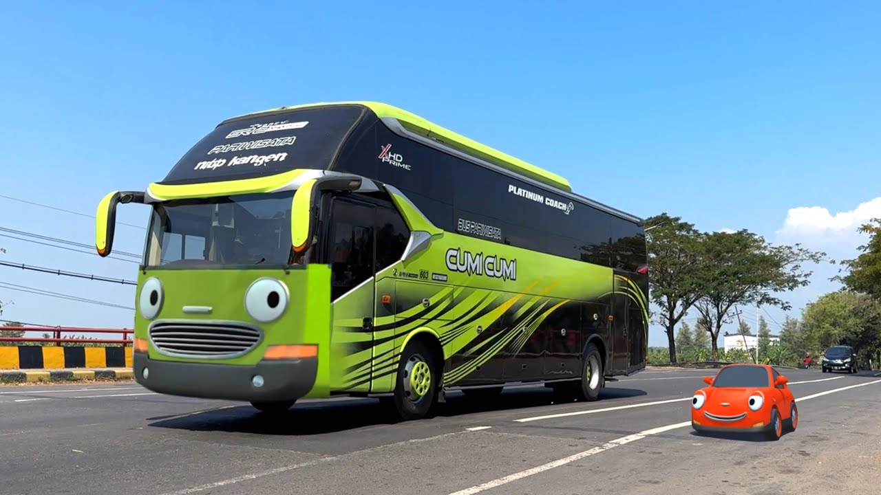 Wow Ada Truk Kontainer Besar, Truk Tangki, Bus Telolet Basuri Mirip Rogi, Tayo Dan Sahabatnya