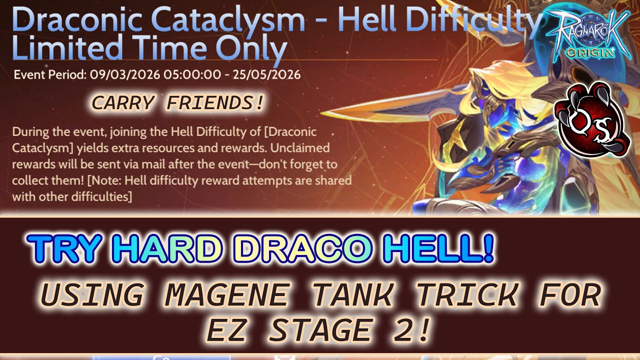 DRACONIC CATALYSM HELL MODE! MAGENE TRICK! POV CRAZY! RAGNAROK ORIGIN GLOBAL