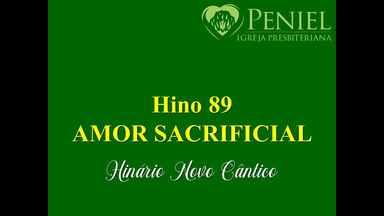 Hinário Novo Cântico, Hino 89   