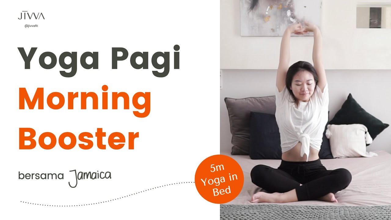 5min Bed Yoga Bangun Tidur | Energy Boost | Latihan Memulai Hari di Kasur | Bangun Tanpa Alarm