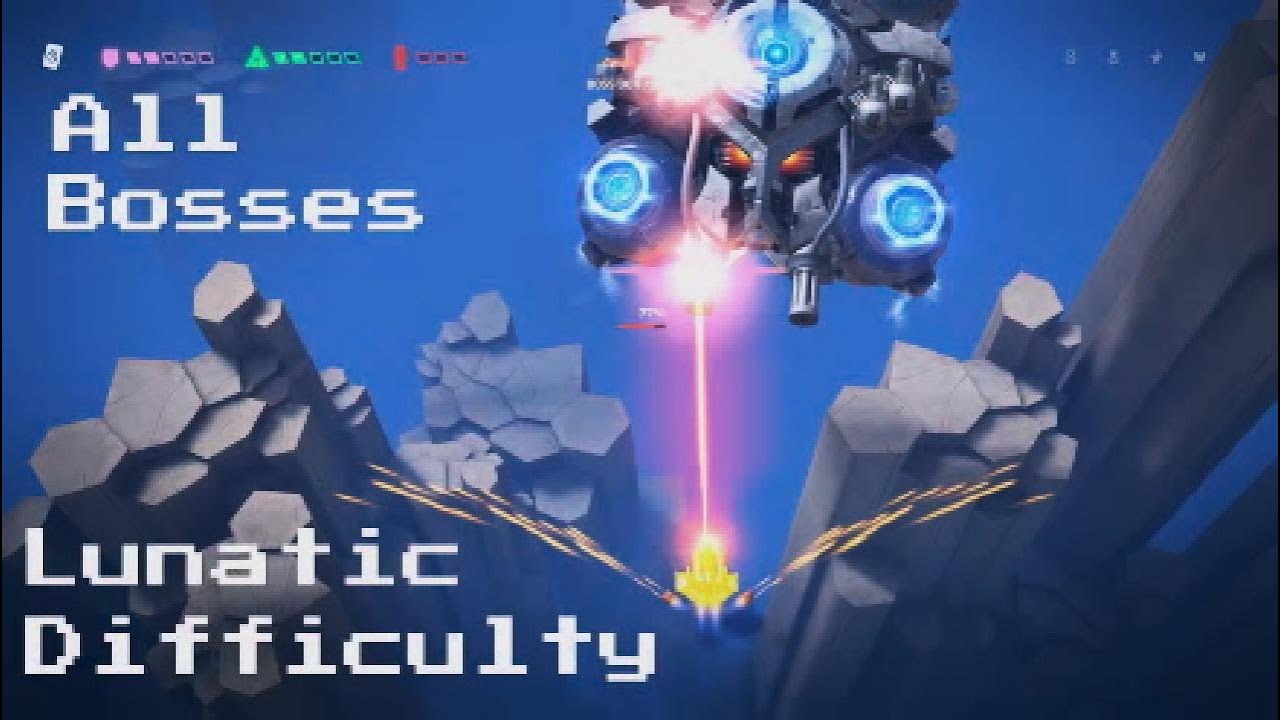 Sky Force Reloaded - All Bosses Nightmare Perfect (No Power Ups / Technician) Laser Whip / Classic