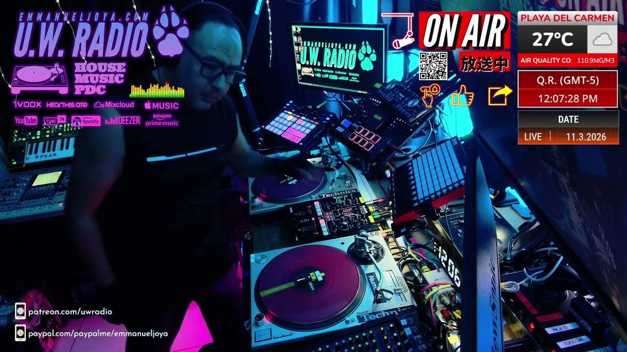 HOUSE & TECH LIVE MIX - 11/03/2026 - UW RADIO VOL 219 -CANCUN - PLAYA DEL CARMEN- TULUM