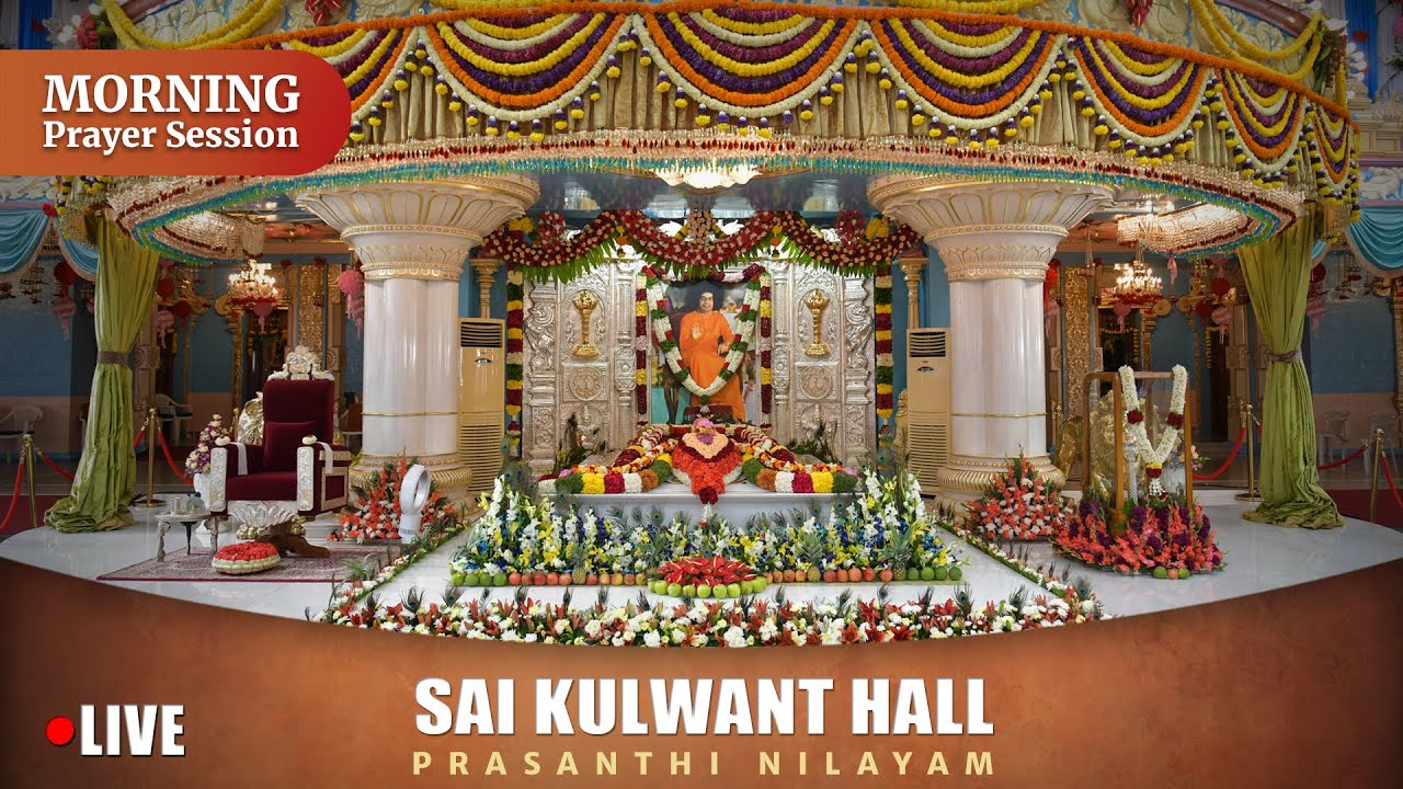 Jan 24, 2024 | Morning | Live Vedam, Bhajans & Arati | Prasanthi Nilayam