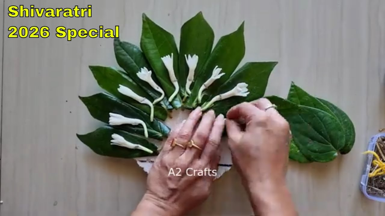 Специально к Шиваратри 🌿 Асана с листьями бетеля для Господа Шивы | Простая и божественная подгот...