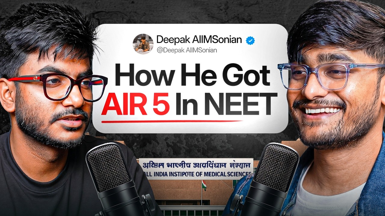From Average Student to AIR 5 NEET Topper | Deepak AIIMSonian 🔥