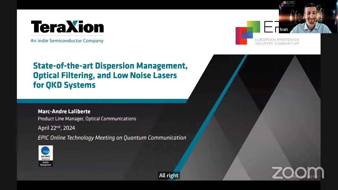 Quantum Communication: TeraXion