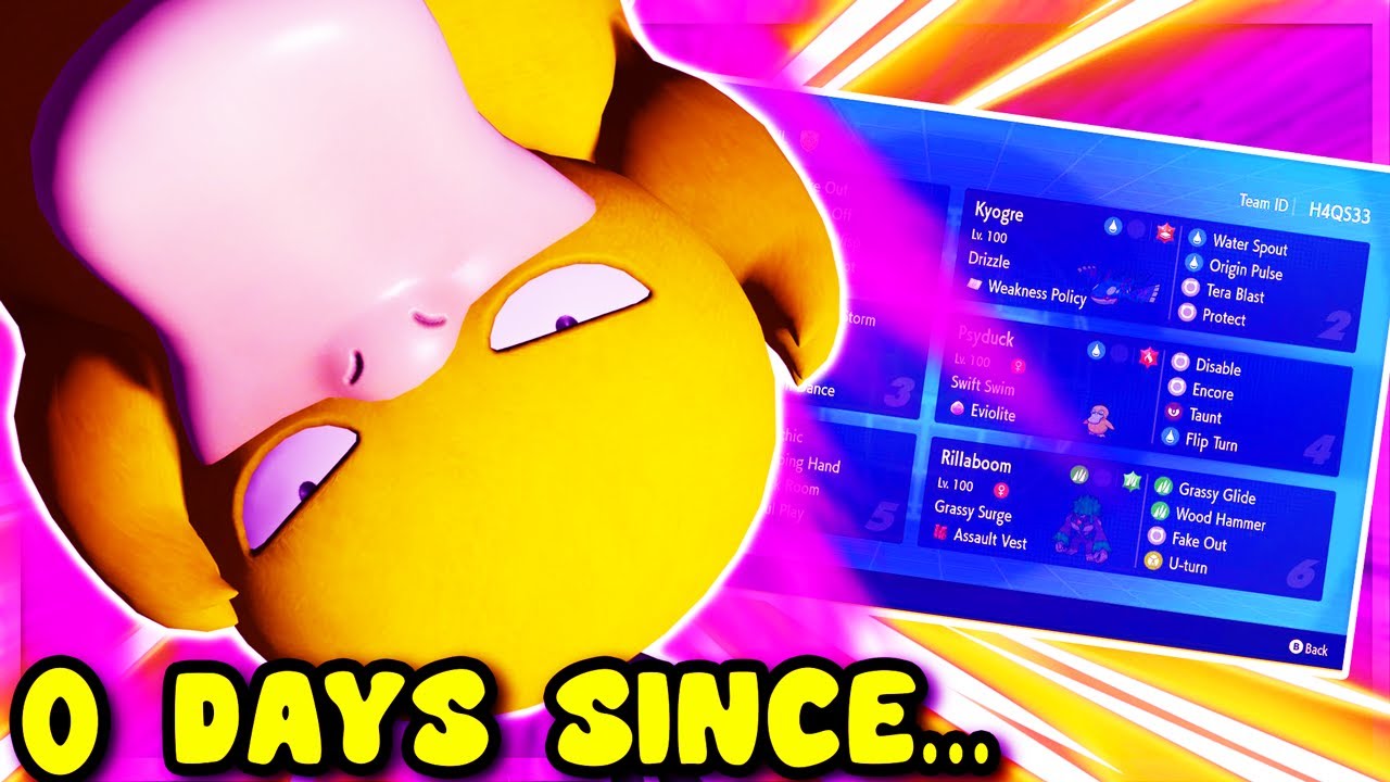 RESET THE COUNTER FOR PSYDUCK in VGC 2024 Regulation G