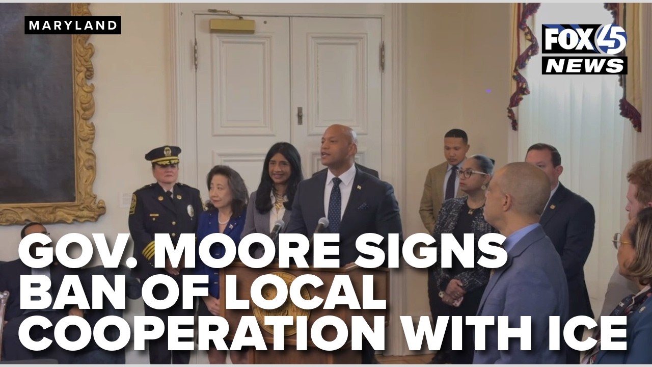 LIVE: Gov. Moore Signs Bill Ending Maryland ICE 287(g) Agreements