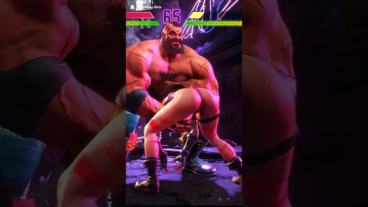 Street Fighter Cammy vs Zangief #zangief #cammy #sf6 #streetfighter #streetfighter6 #shorts #viral