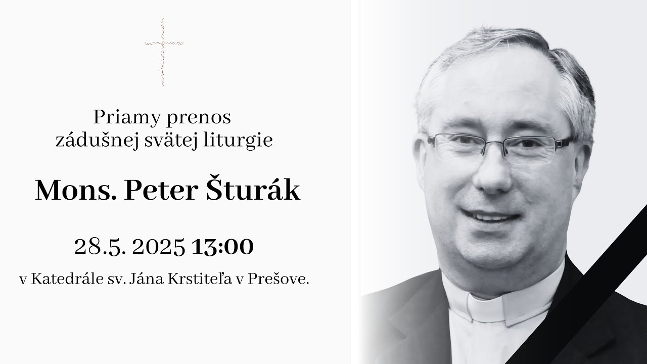 PRIAMY PRENOS ZÁDUŠNEJ SV. LITURGIE A POHREBU ZOSNULÉHO GRÉCKOKATOLÍCKEHO KŇAZA MONS. PETRA ŠTURÁKA