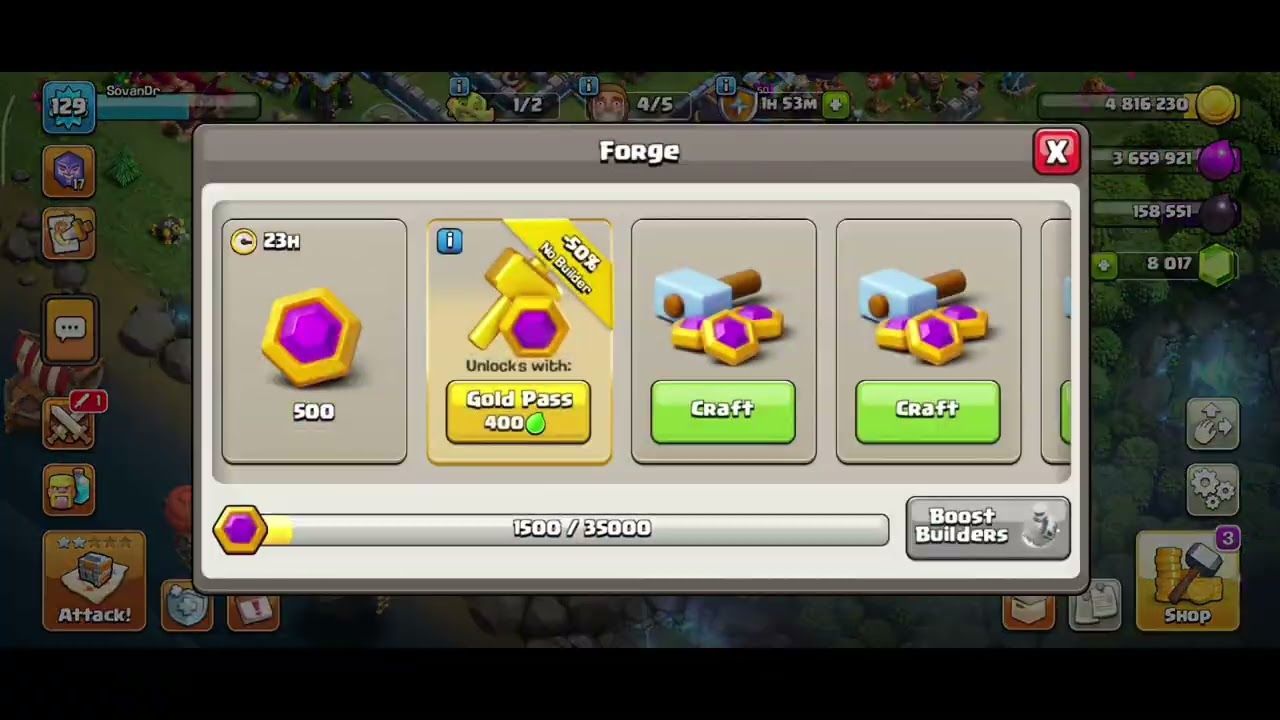 Clan war attack in clash of clans #sovandr #coc #support 