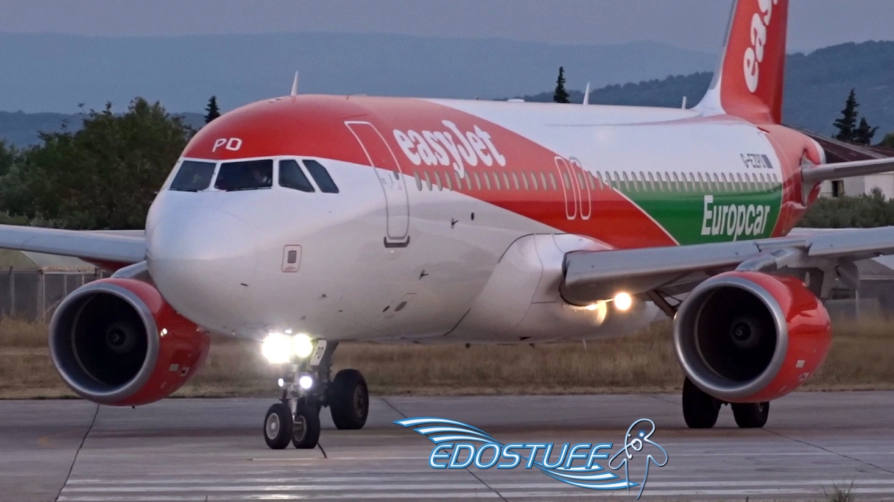 Europcar Livery - easyJet Airbus A320 G-EZPD - Takeoff from Split Airport LDSP/SPU